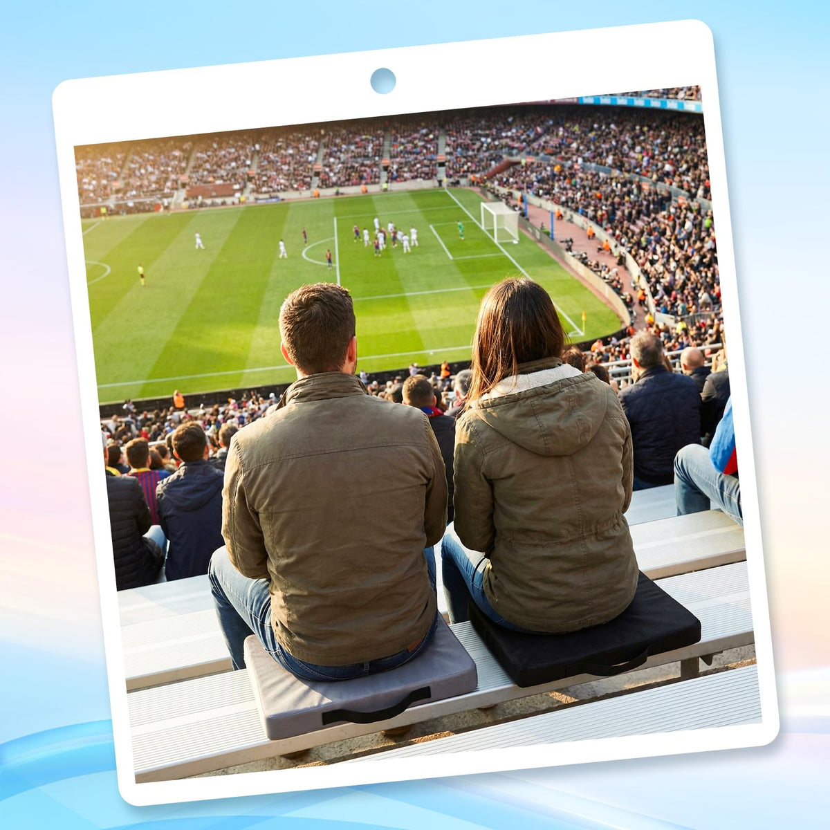 2 Pcs Stadium Seat Cushions with Handle C878418