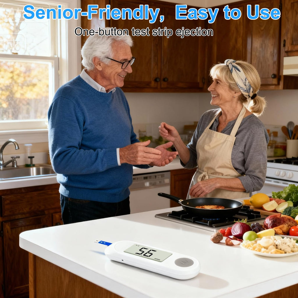 Blood Sugar Monitor Kit with 50 Test Strips & 50 Lancets J428784