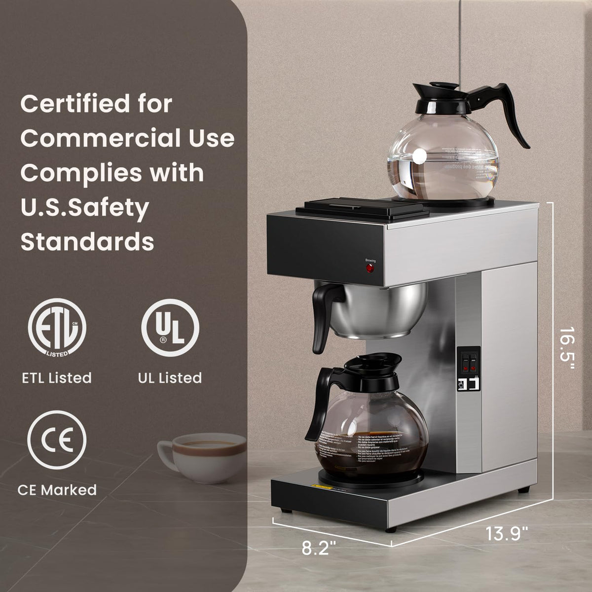 Commercial Pour Over Coffee Maker D6139