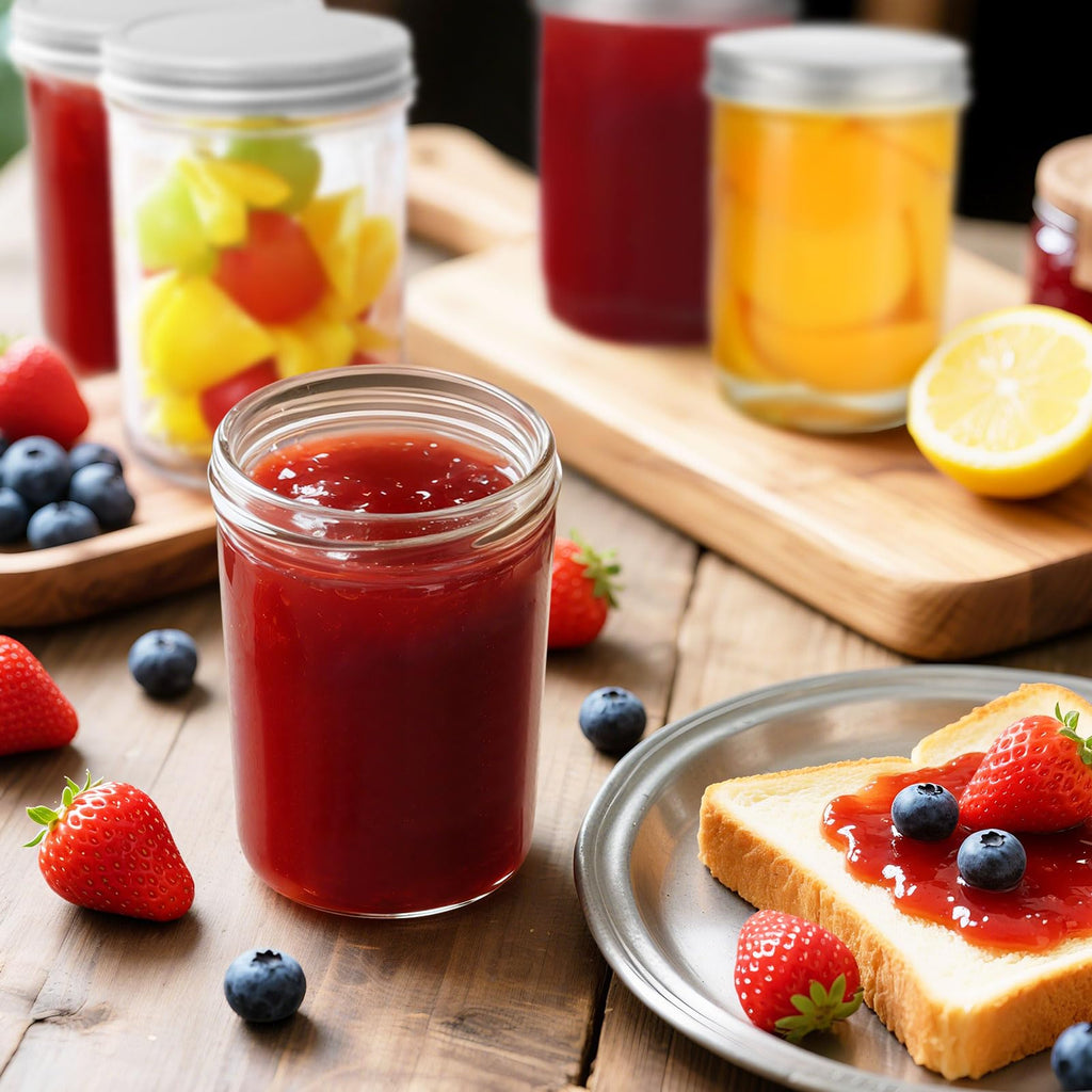 2 Pack 16oz Wide Mouth Airtight Glass Mason Jars J313