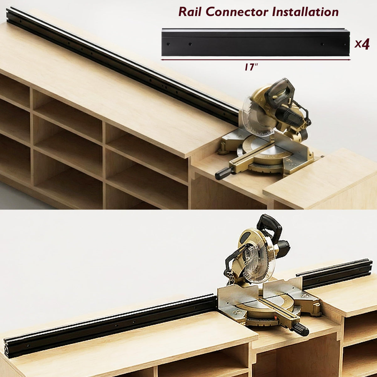 Miter Saw Fence System with Flip Stop Q2641