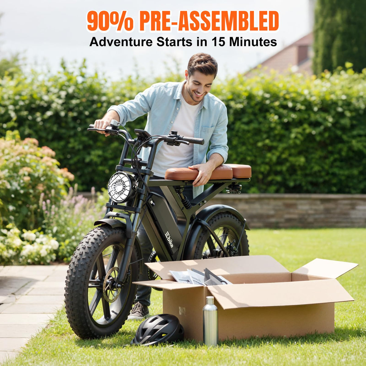 Electric Bike 48V 15 Ah Battery 2000W Peak Motor A967