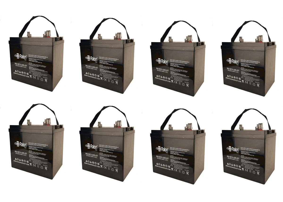 6V 225Ah Rechargeable AGM Battery 8 Pack A236112
