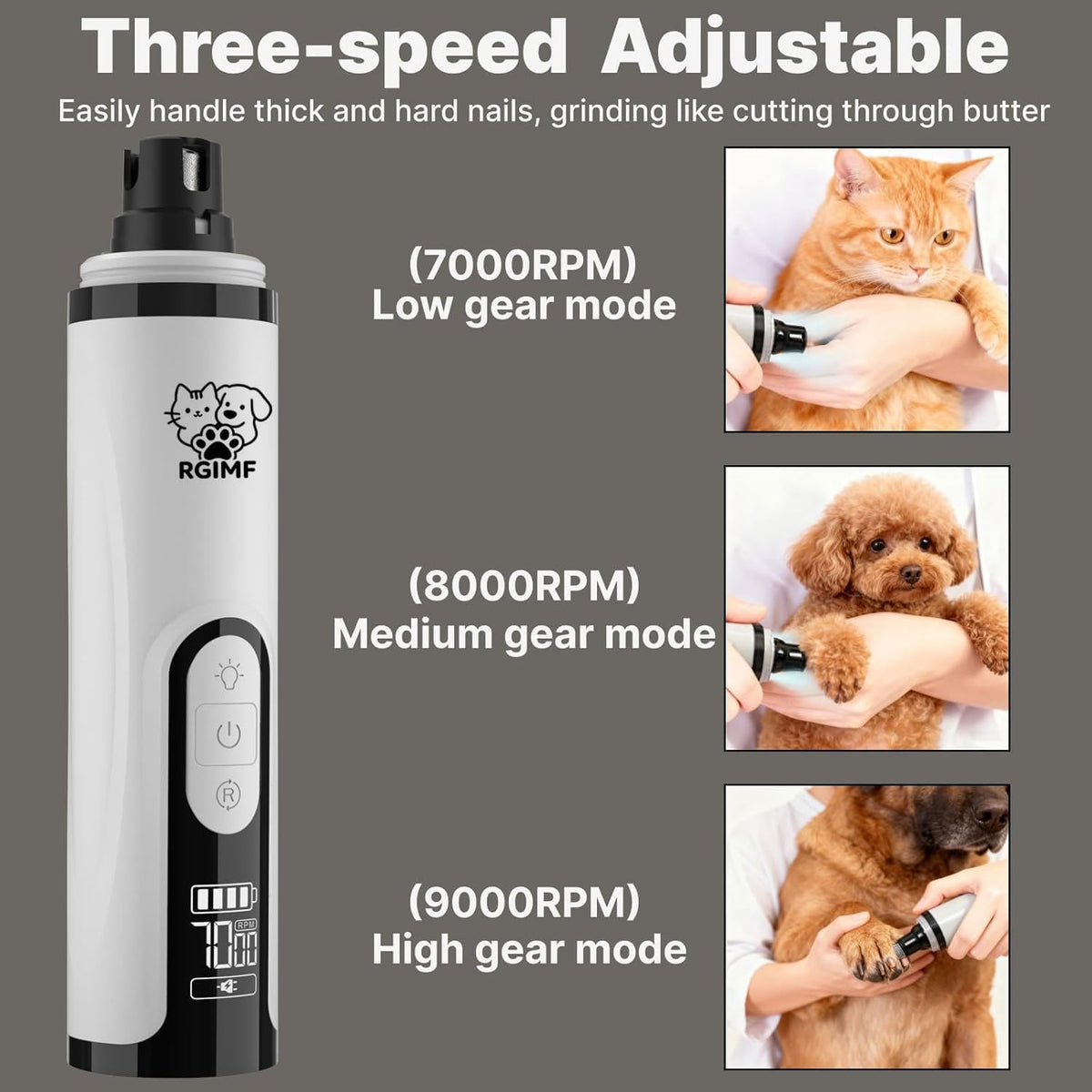 Dog Nail Grinder with Light K24413