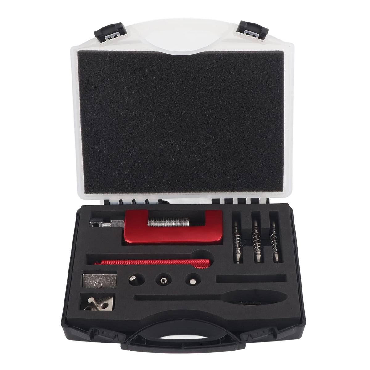 12 Pc Universal Motorcycle Chain Riveting Tool Set with Storage Box B970