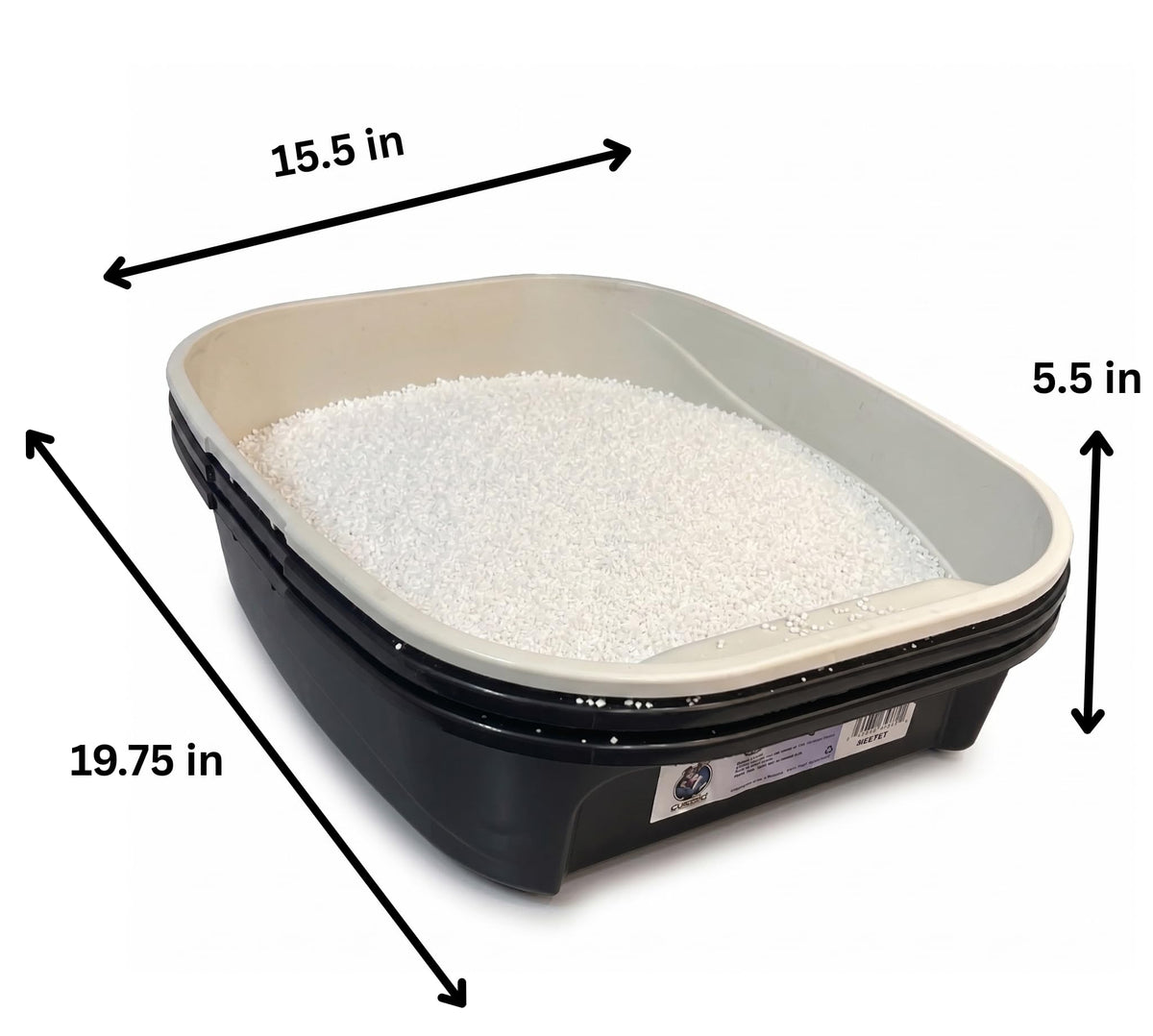 Black Sifting Cat Litter Box W272