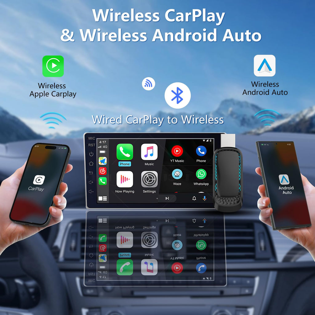 Wireless CarPlay Android Auto Adapter W308