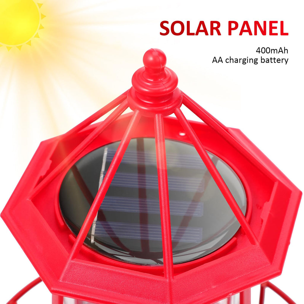 Solar Powered Rotating Lighthouse Garden Light Z256025