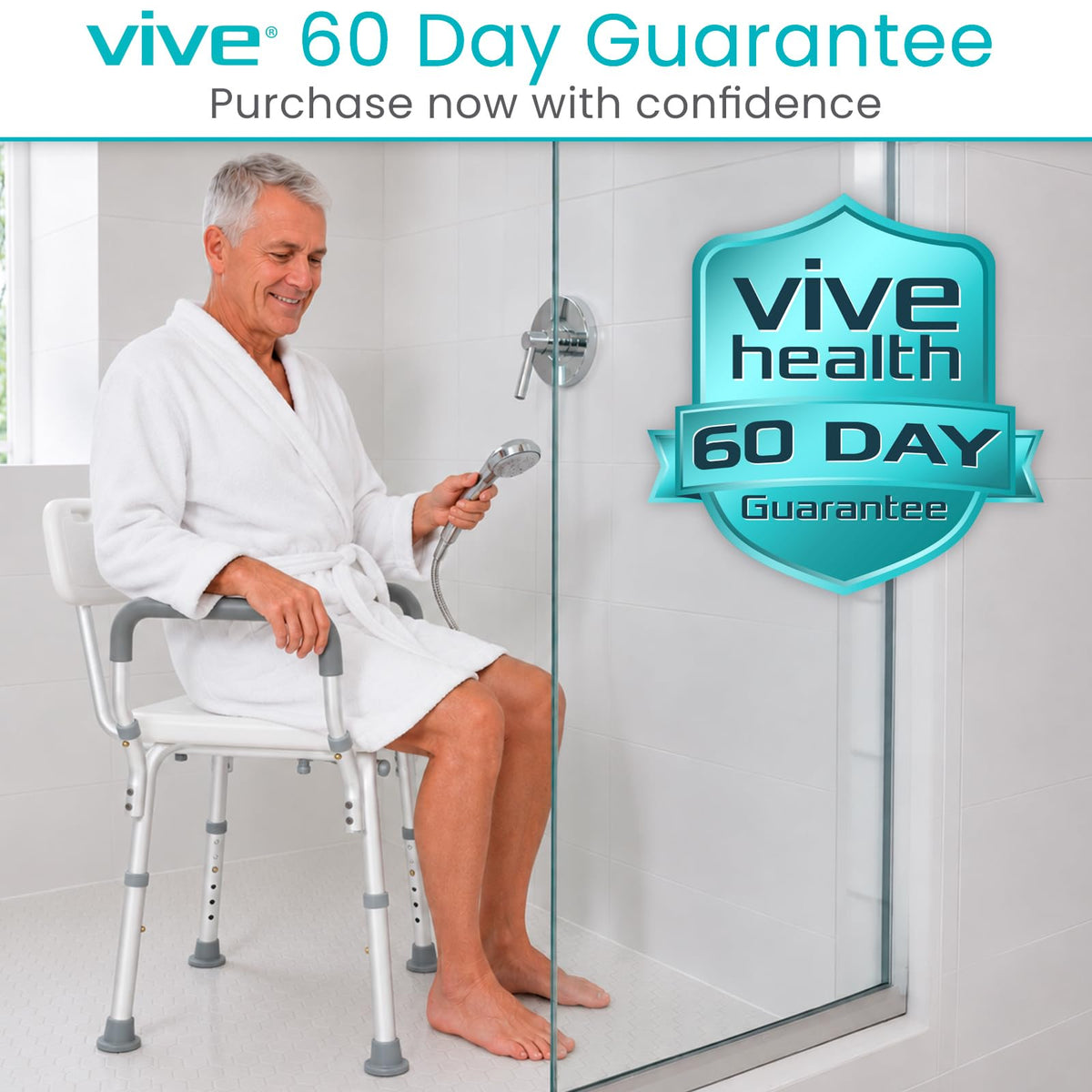 Shower Chair with Arms & Back I73945