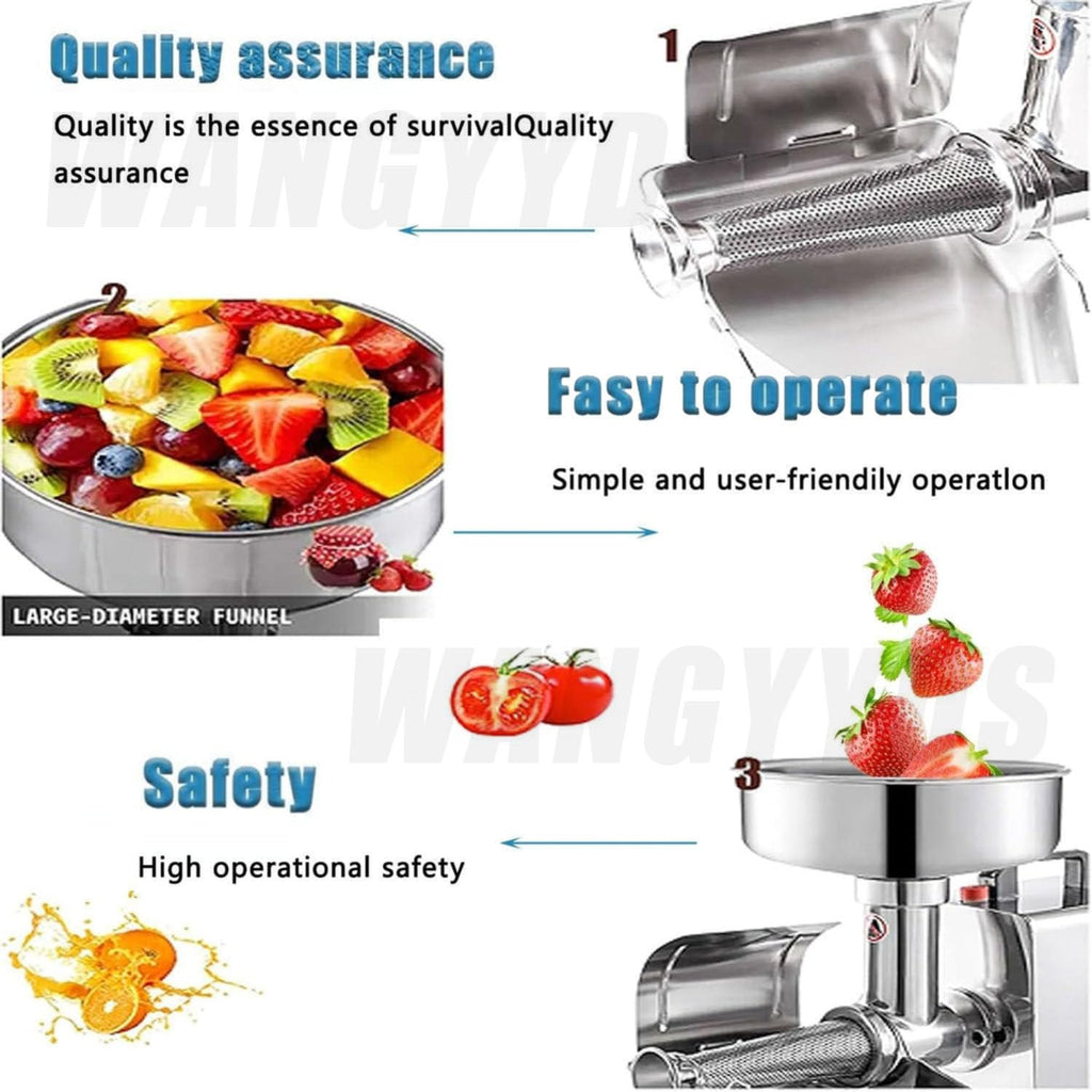 450W Electric Tomato Strainer Stainless Steel A4018