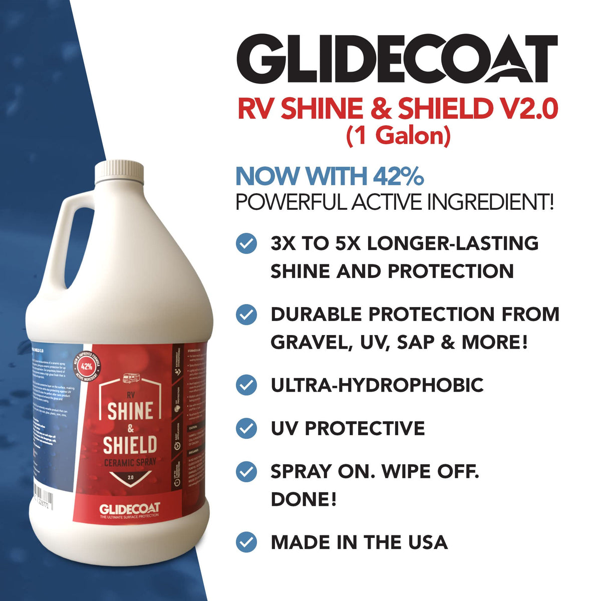 1 Gallon RV Spray Wax Silica Coating Z38190