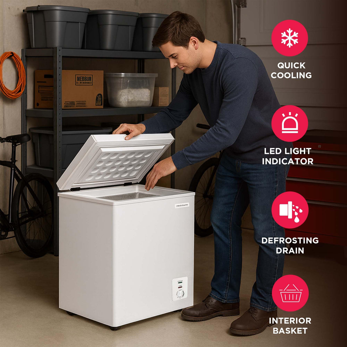 2.0 Cu. Ft. Chest Freezer with Wire Basket N763591