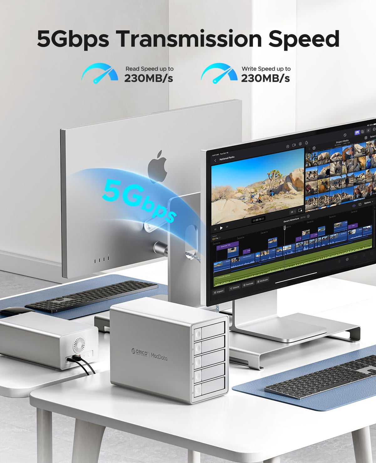 5 Bay RAID External Hard Drive Enclosure Q998978