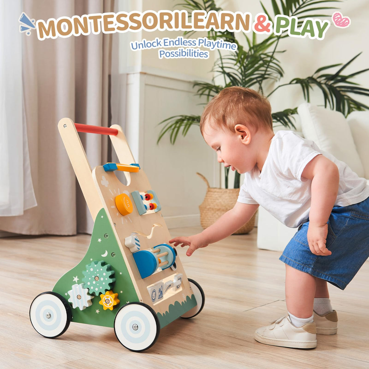 Wooden Baby Walker X96458