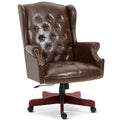 Big and Tall Brown Faux Leather Executive Office Chair W1669