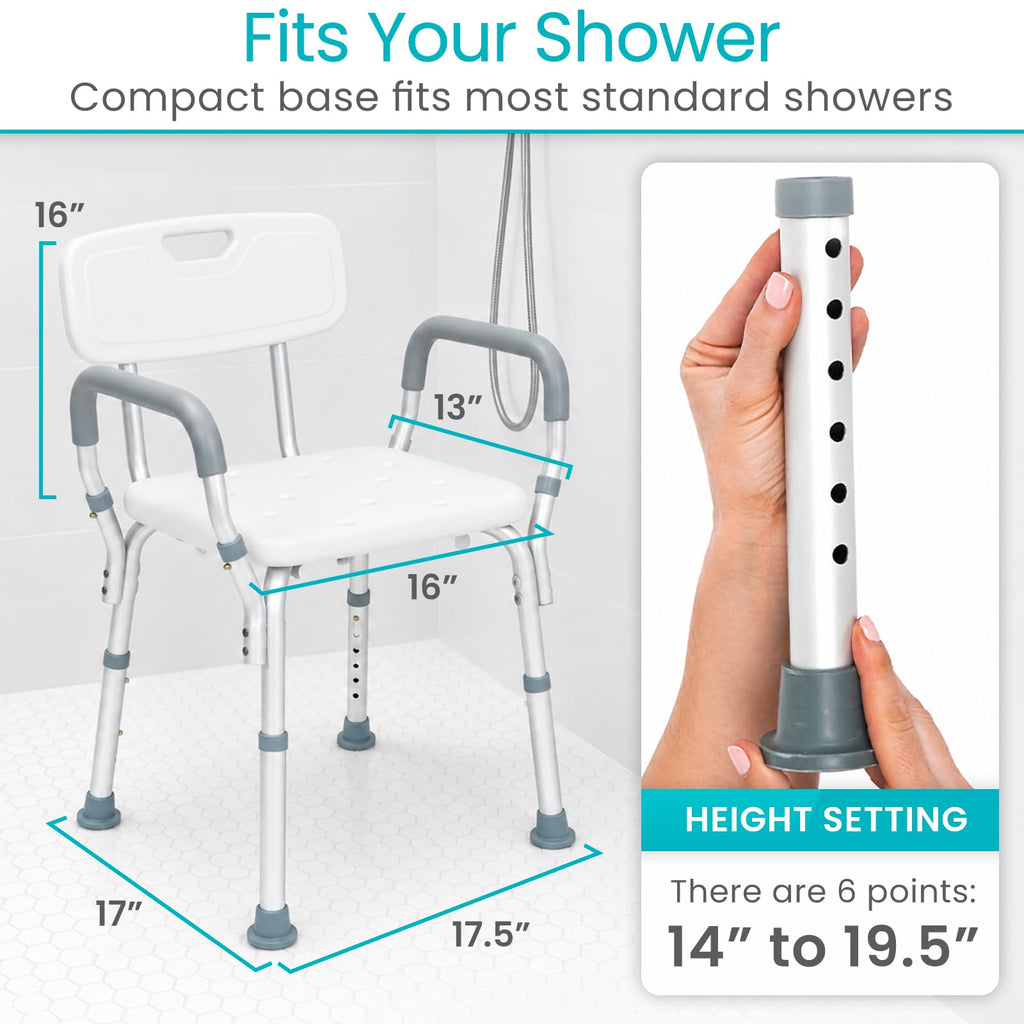Shower Chair with Arms & Back I73945