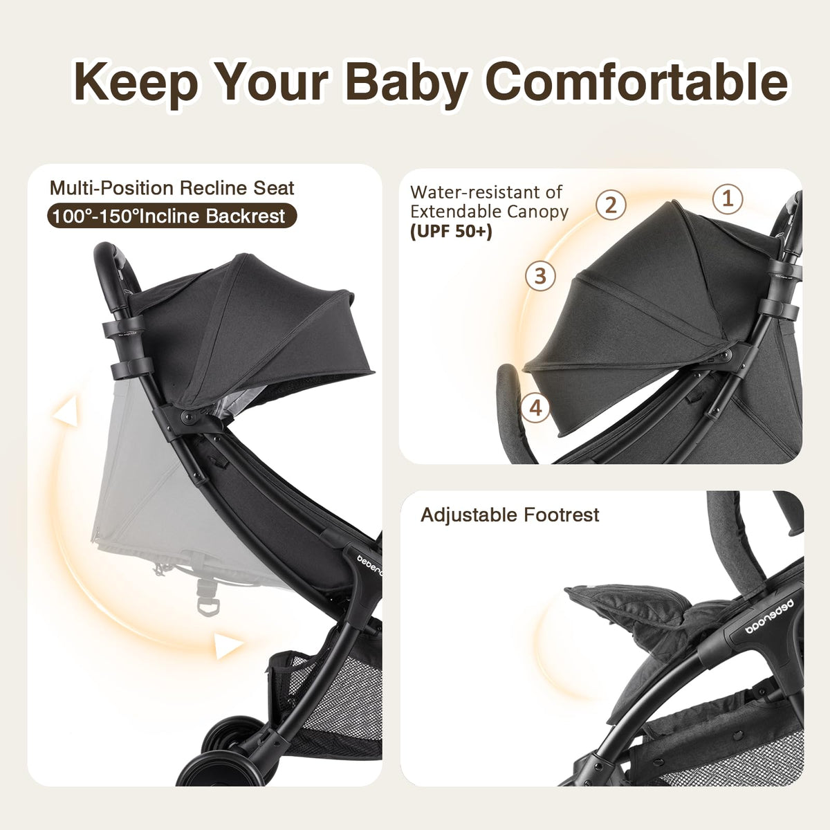 Lightweight Travel Stroller W712