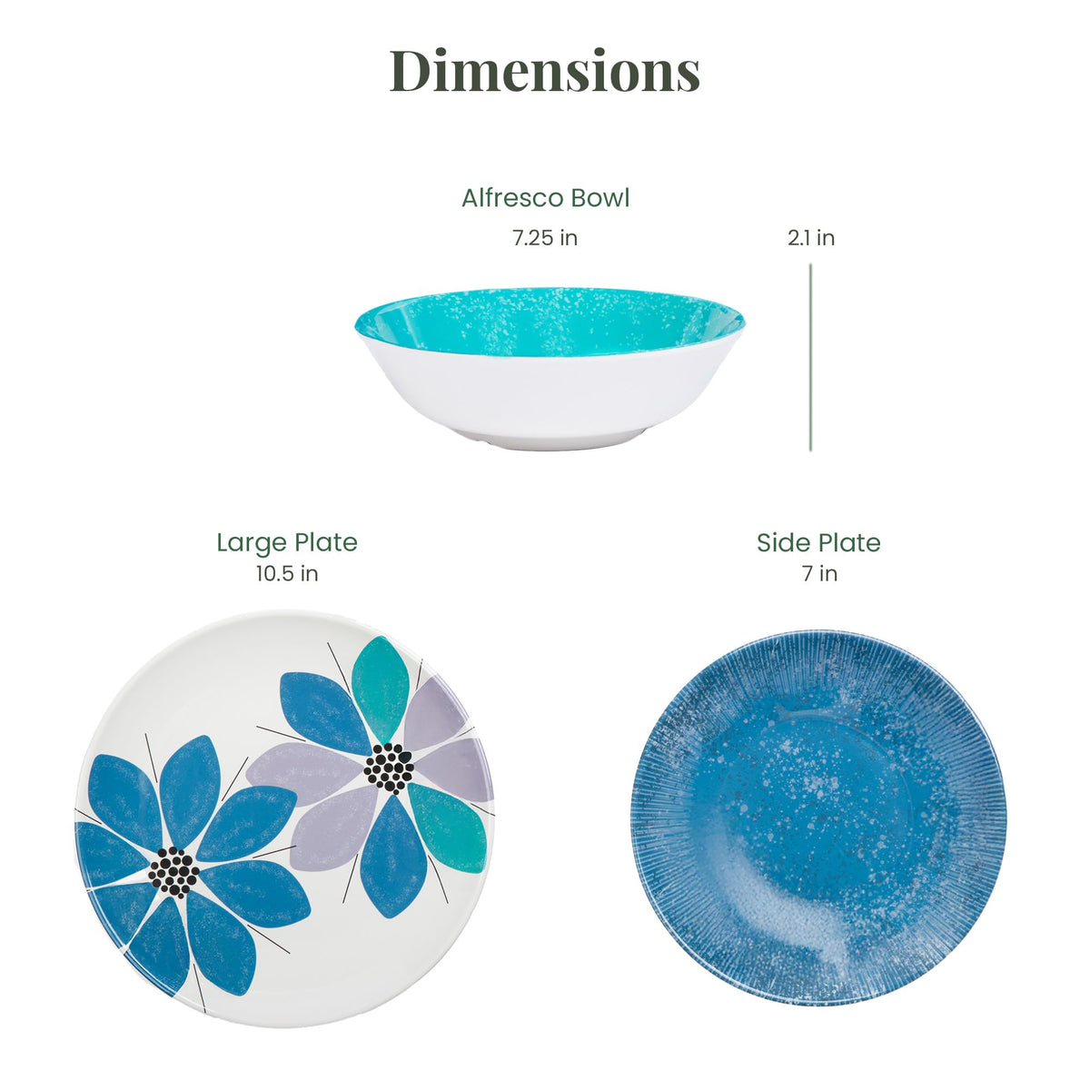 12-Piece Melamine Dinnerware Set X417