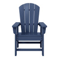 Navy Blue HDPE Adirondack Chair Z696