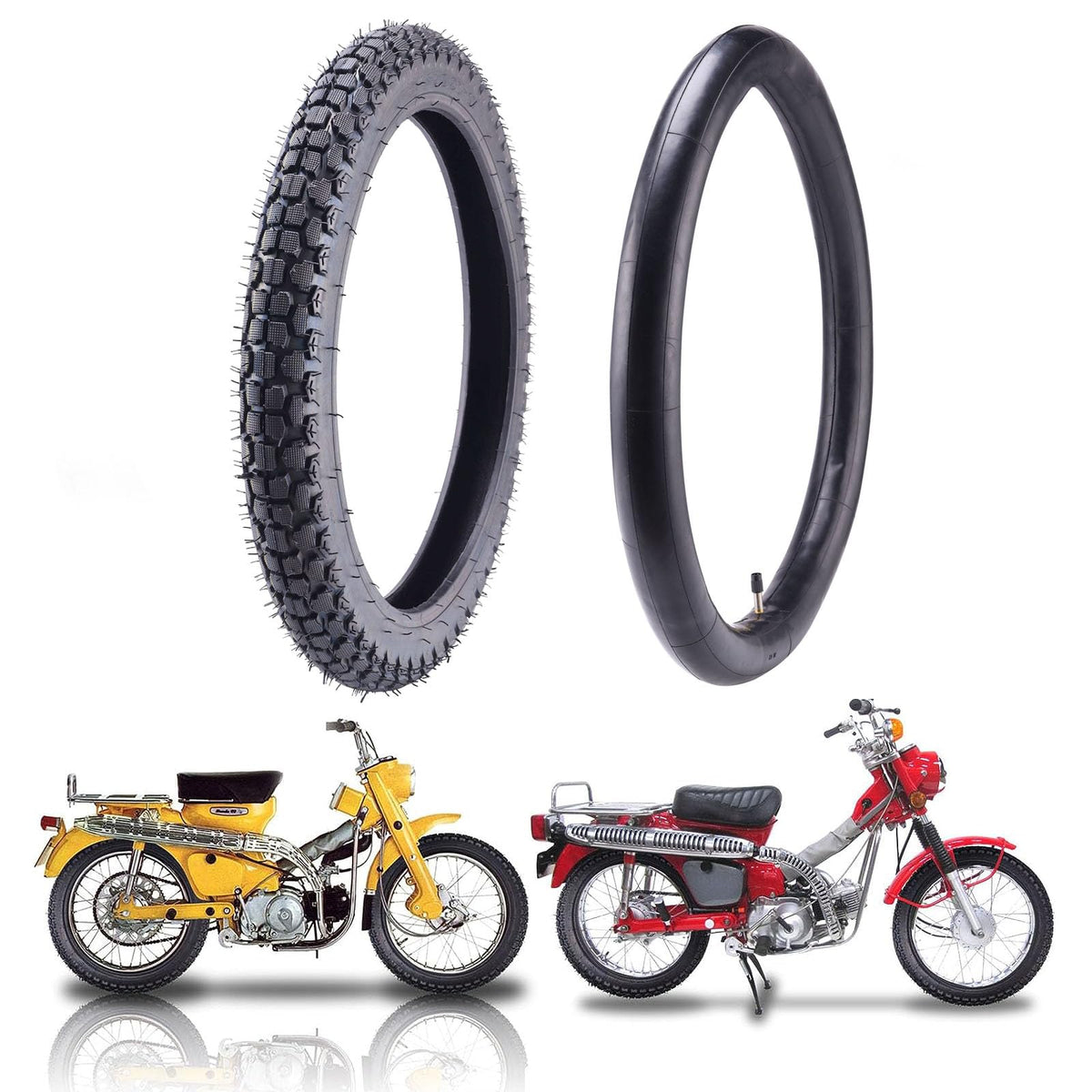 2.50/2.75-17 Motorcycle Tire and Inner Tube Q144664