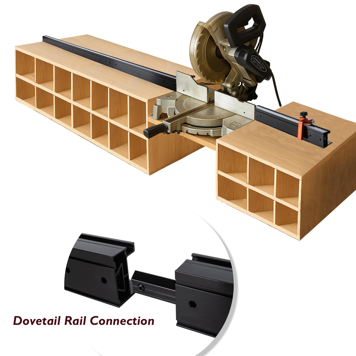 Miter Saw Fence System with Flip Stop Q2641