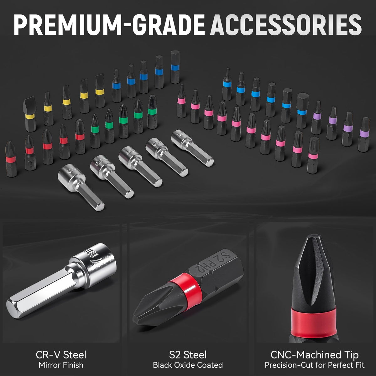 46Pcs Torque Screwdriver Set 1/4" 10-70 in-lb U860