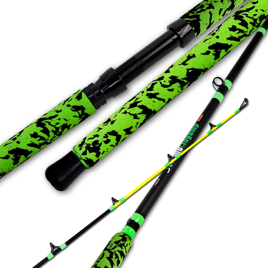 Green Catfish Fishing Rod 2 Piece M4422