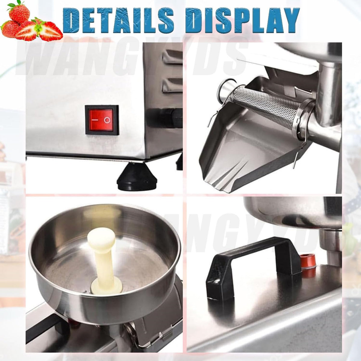 450W Electric Tomato Strainer Stainless Steel A4018