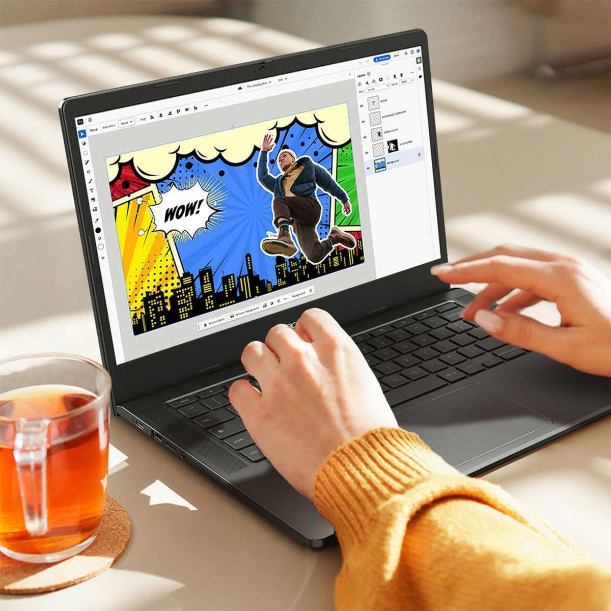 Chromebook Plus 514 Laptop with Google AI, Intel 8-Core i3-N305, 8 GB LPDDR5, 512 GB SSD, 14" FHD IPS Touch Screen, Wi-Fi 6E, Chrome OS H14928