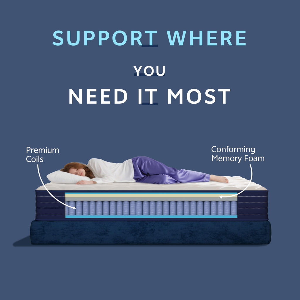 Full Size 12 Inch Hybrid Mattress with Pocket Spring & Memory Foam H978