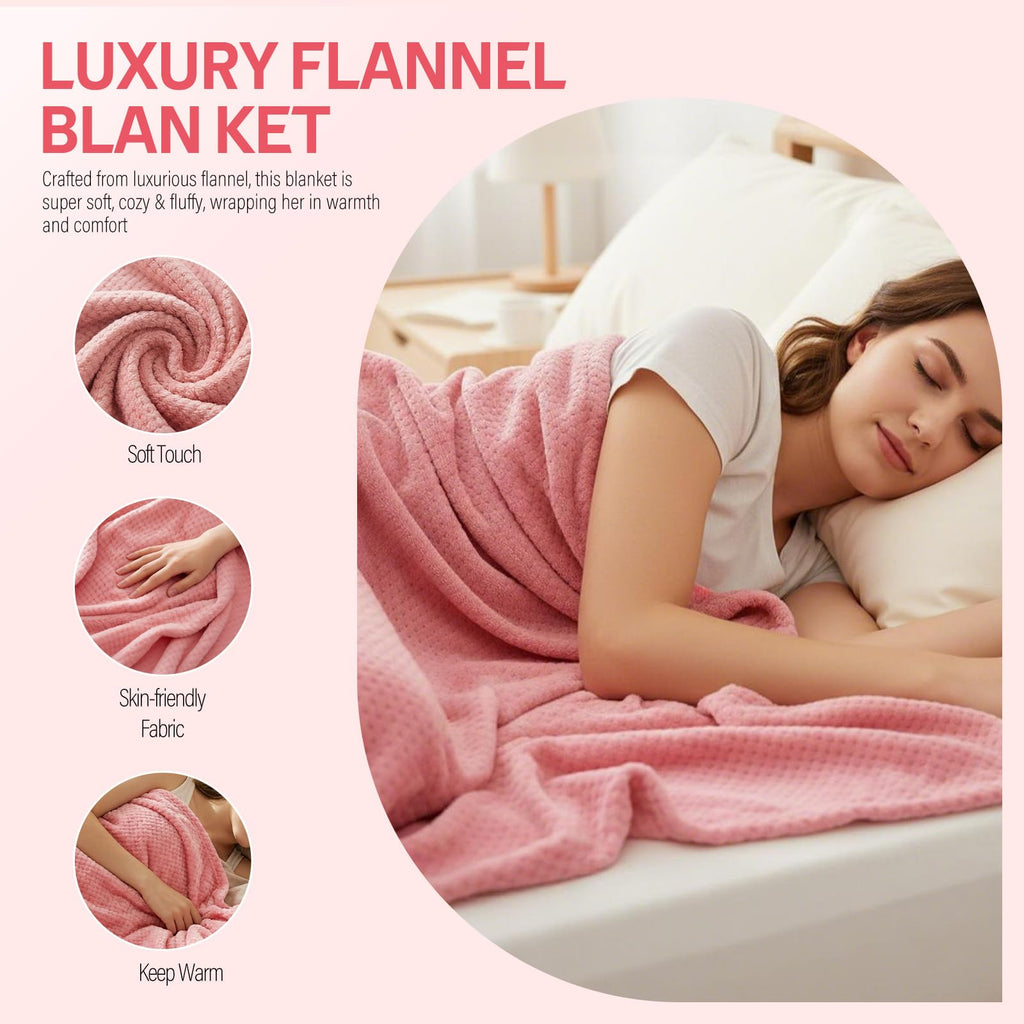 Spa Gift Set with Blanket, Tumbler, Eye Mask, Fuzzy Socks K80112