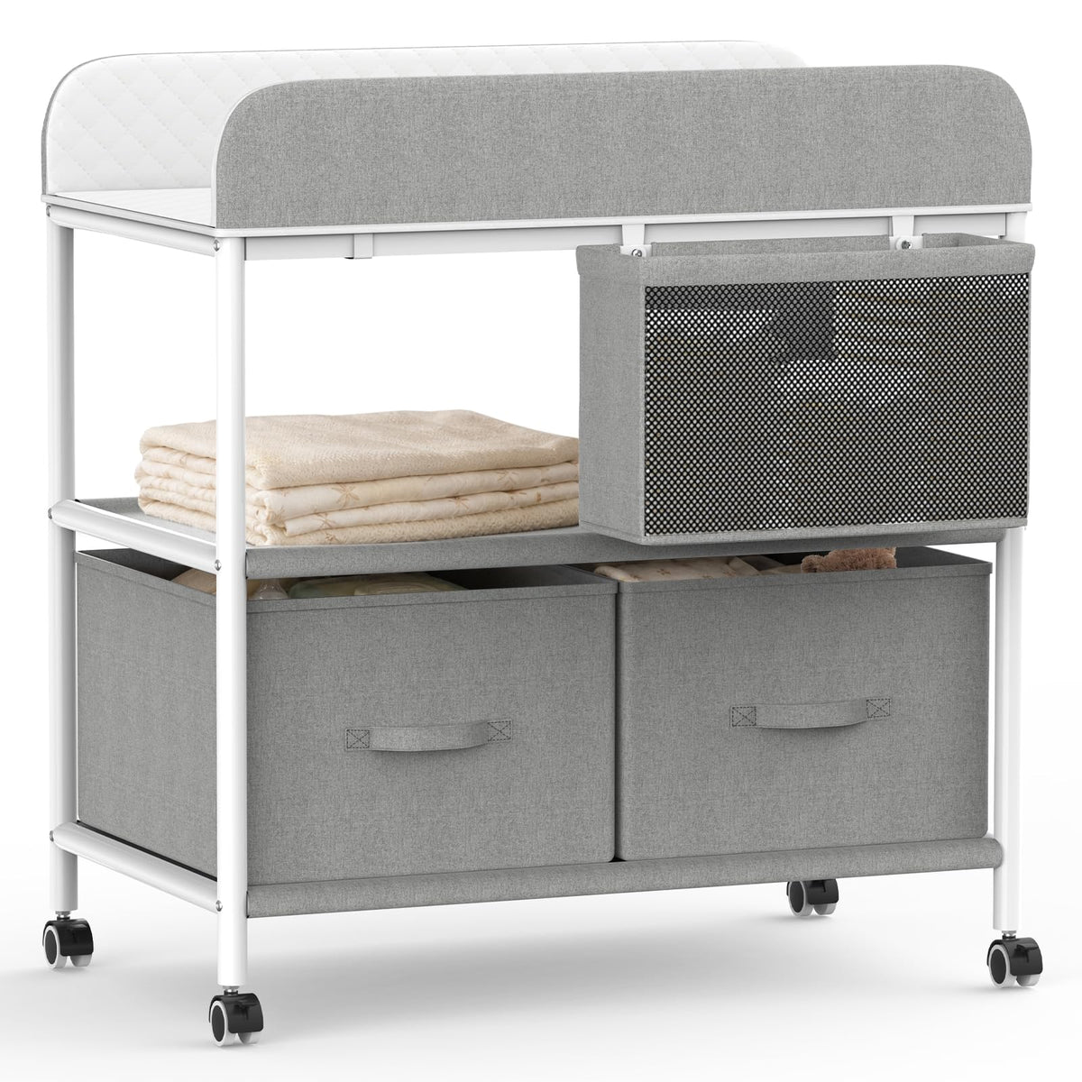 Portable Baby Changing Table with Wheels M121