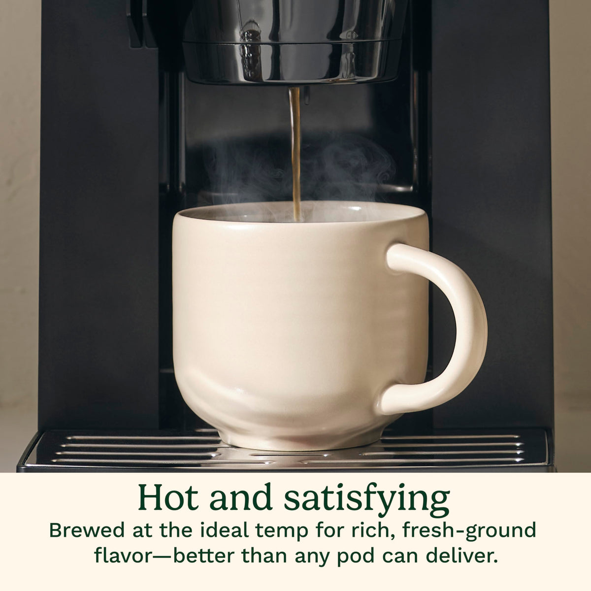 Grind and Brew Single Serve Coffee Maker, 6 Cup Sizes U976581