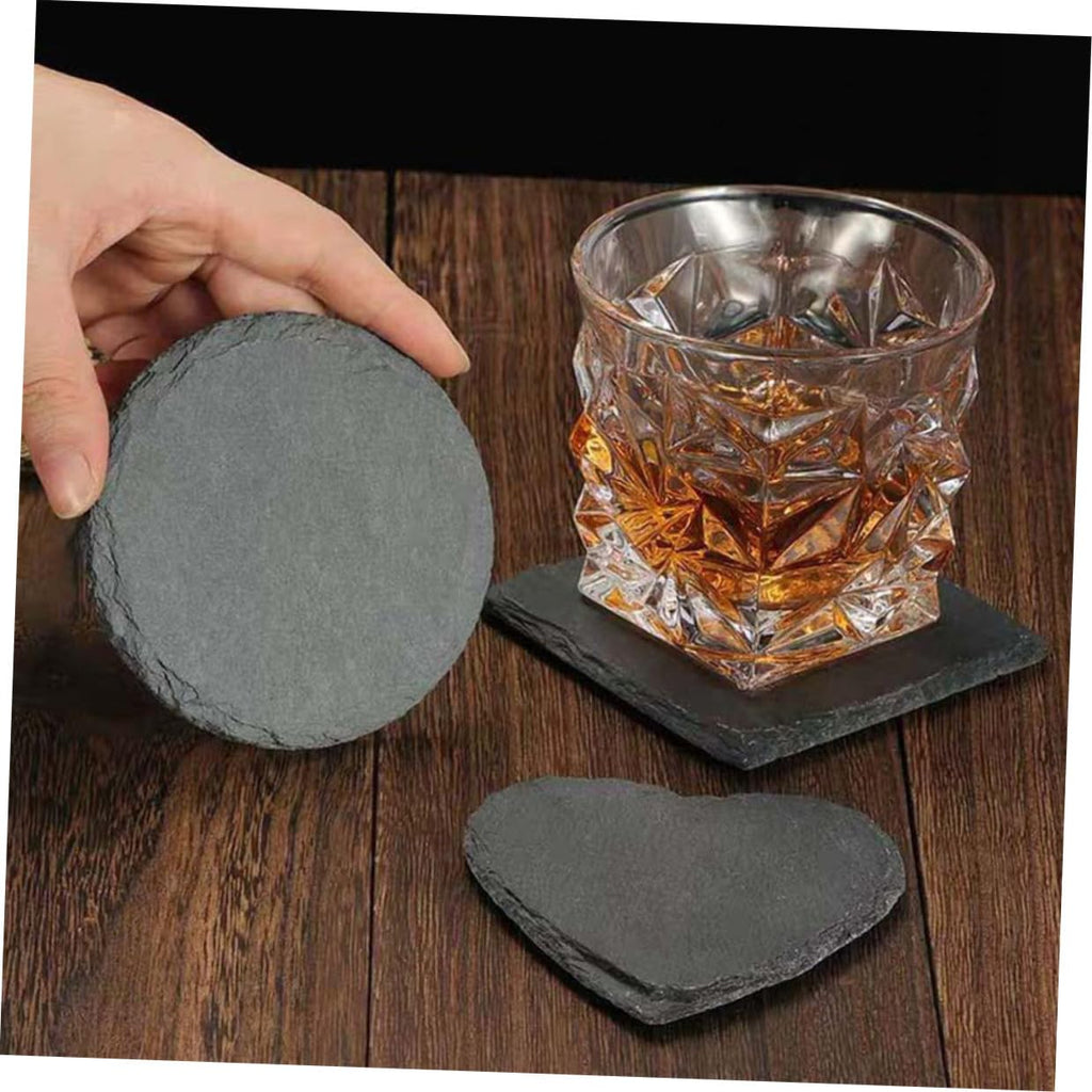 12pcs Natural Stone Coasters Set J6647