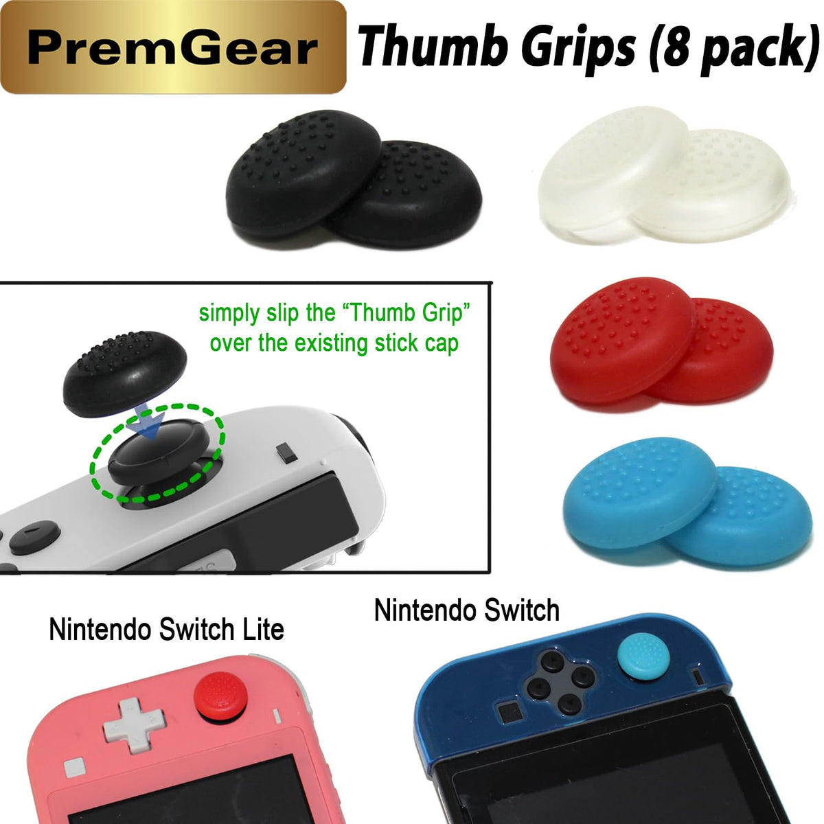 New Super Mario Bros. U Deluxe for Nintendo Switch with Thumb Grips, Game Card Holder & Cleaning Cloth G1331