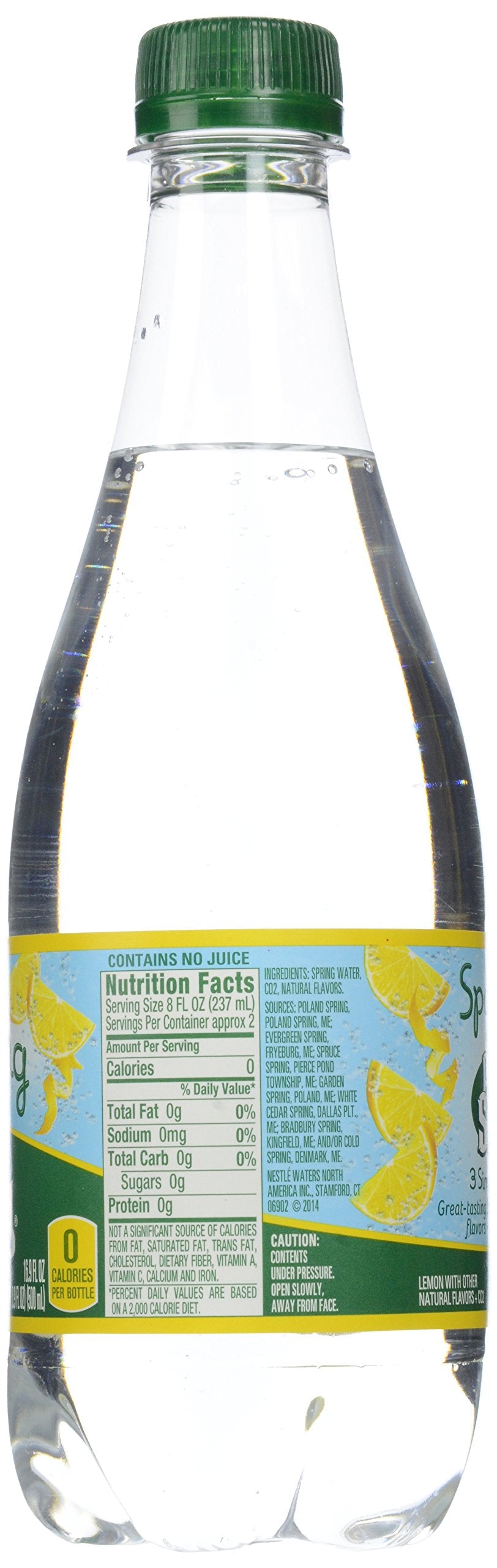 Sparkling Spring Water Lemon 16.9 oz 24 Count S842