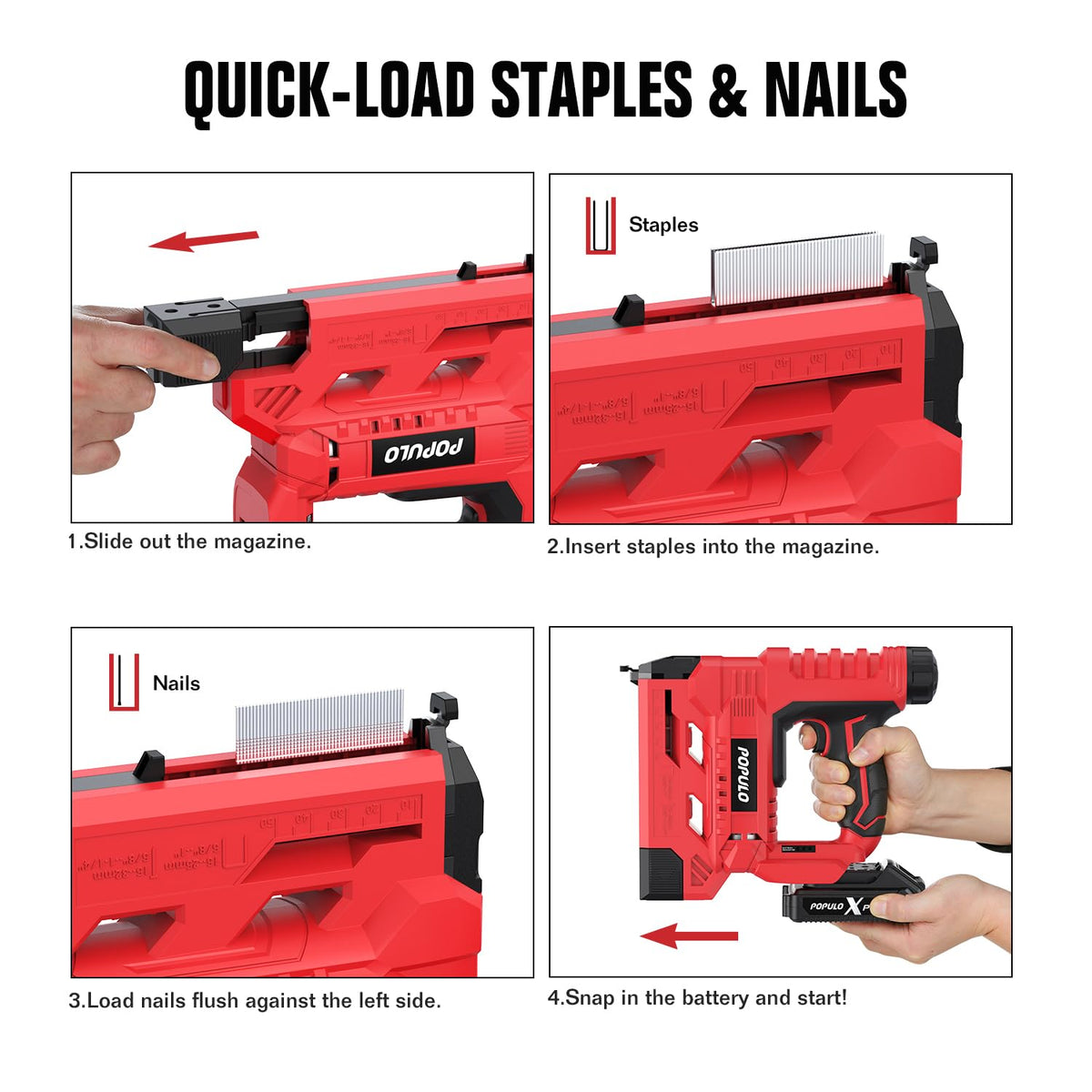 18 Gauge 2 In 1 Cordless Brad Nailer Stapler D54100