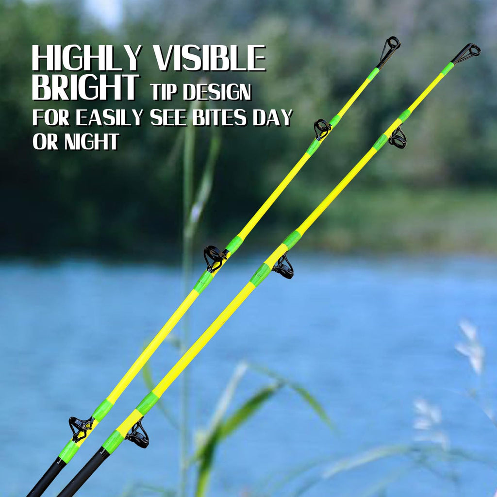 Green Catfish Fishing Rod 2 Piece M4422