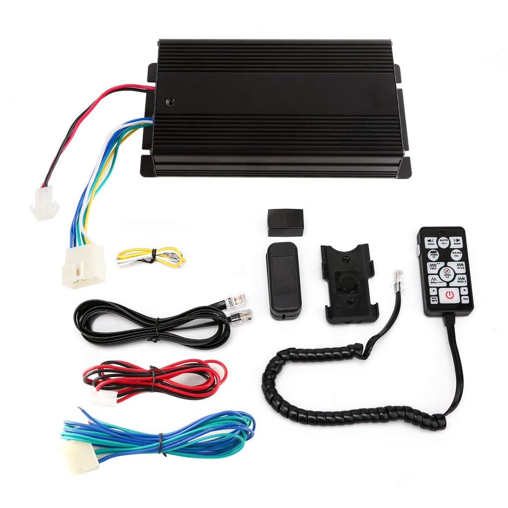 12V 400W 37 Tones Warning Emergency Siren PA System F6708
