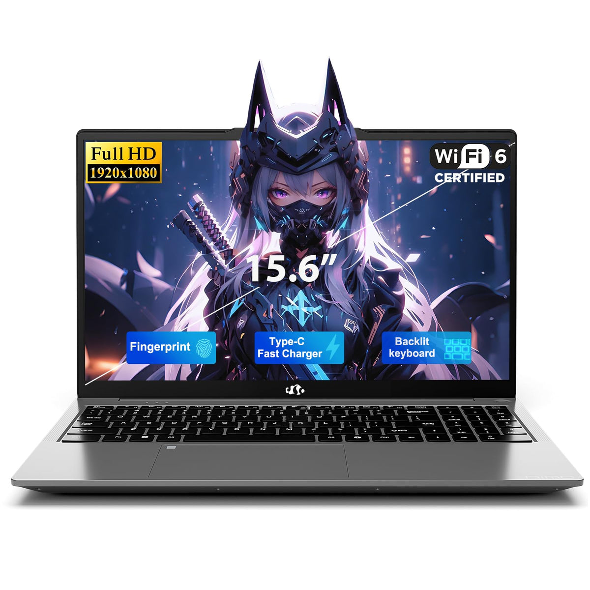 15.6" FHD Laptop, Intel 4 Cores, 8GB RAM, 256GB SSD M371346