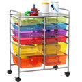 12 Drawers Rolling Utility Cart Organizer O738219