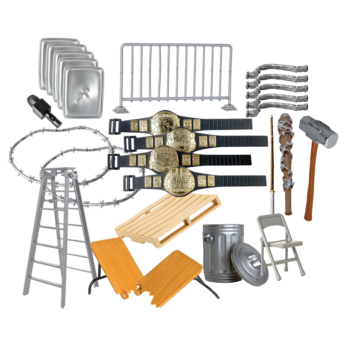 26 Piece Accessory Set for Wrestling Action Figures C7752