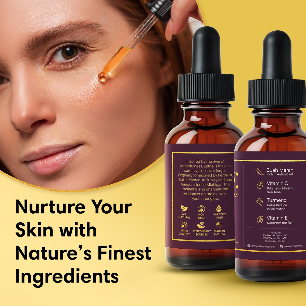 Botanical Face Serum, Facial Oil, 1 oz S830640