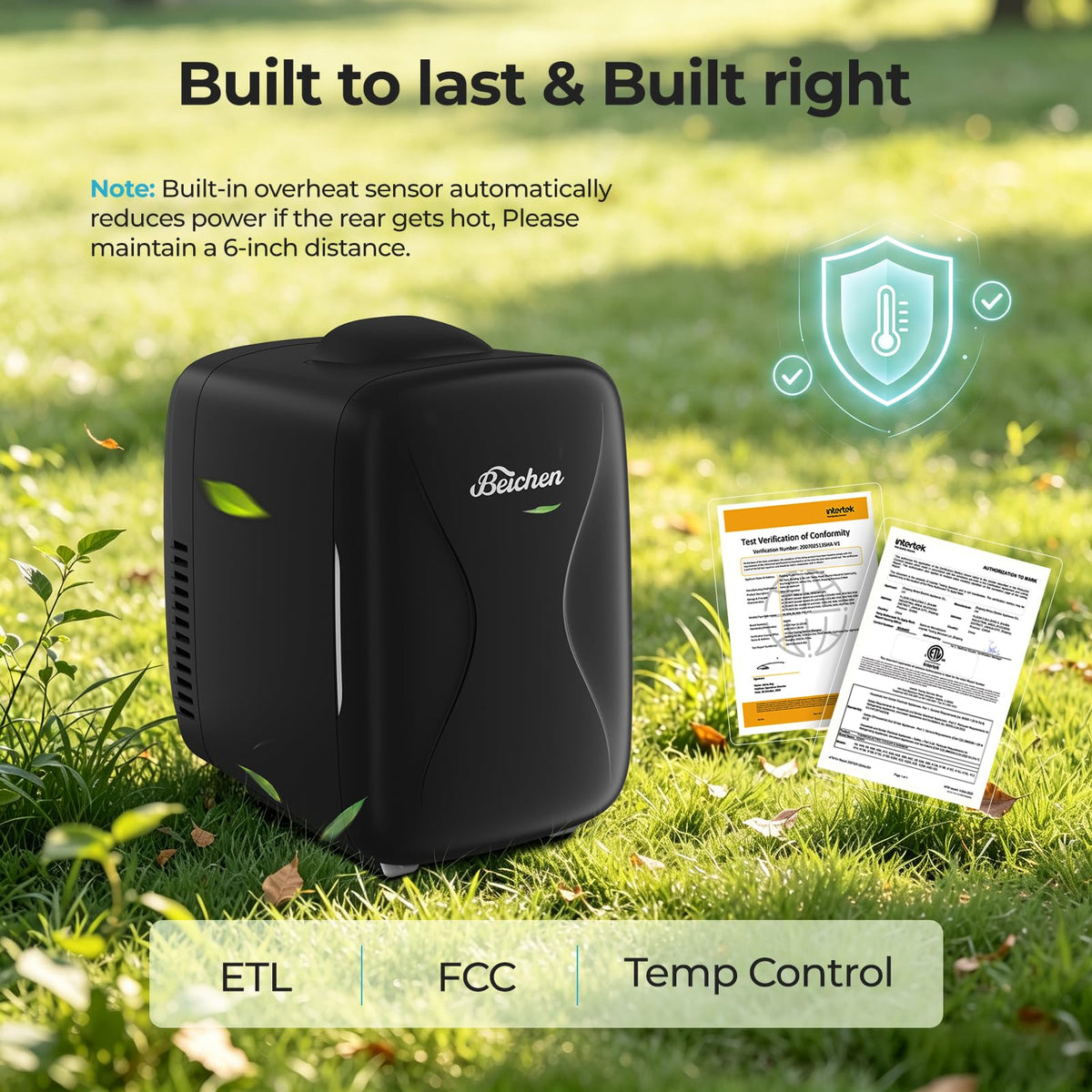 4L 6 Can Portable Mini Fridge H458617