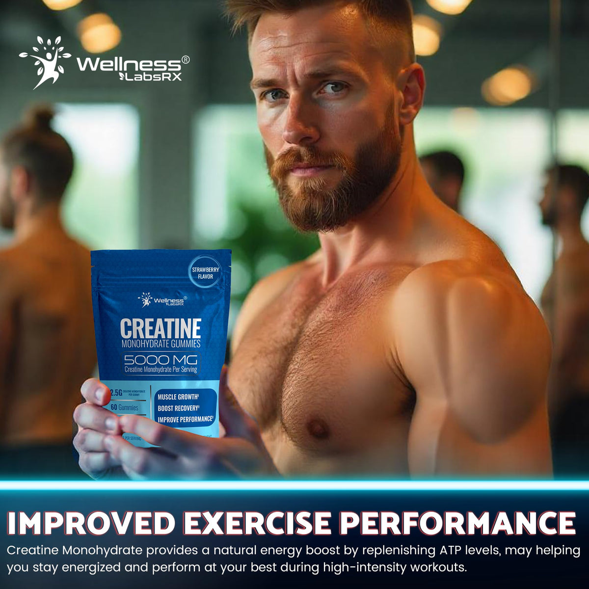 Creatine Monohydrate Gummies Strawberry U4051