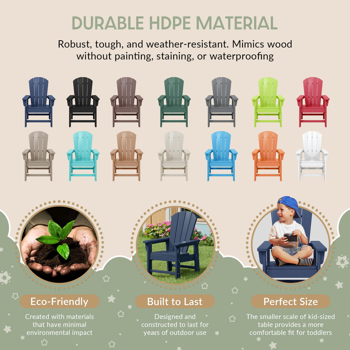 Navy Blue HDPE Adirondack Chair Z696