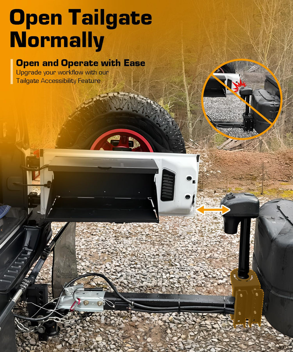 Black Steel Trailer Tongue Jack Stand Bracket Y9033
