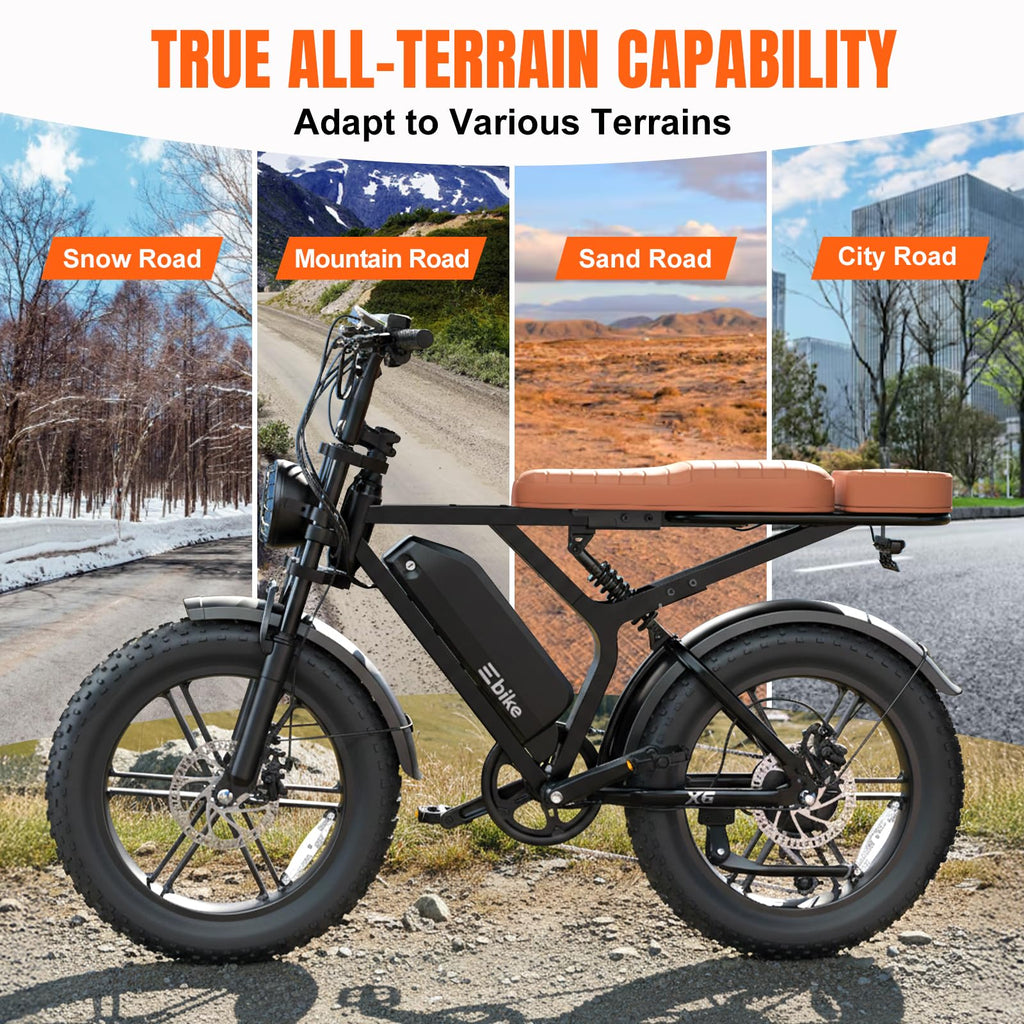 Electric Bike 48V 15 Ah Battery 2000W Peak Motor A967