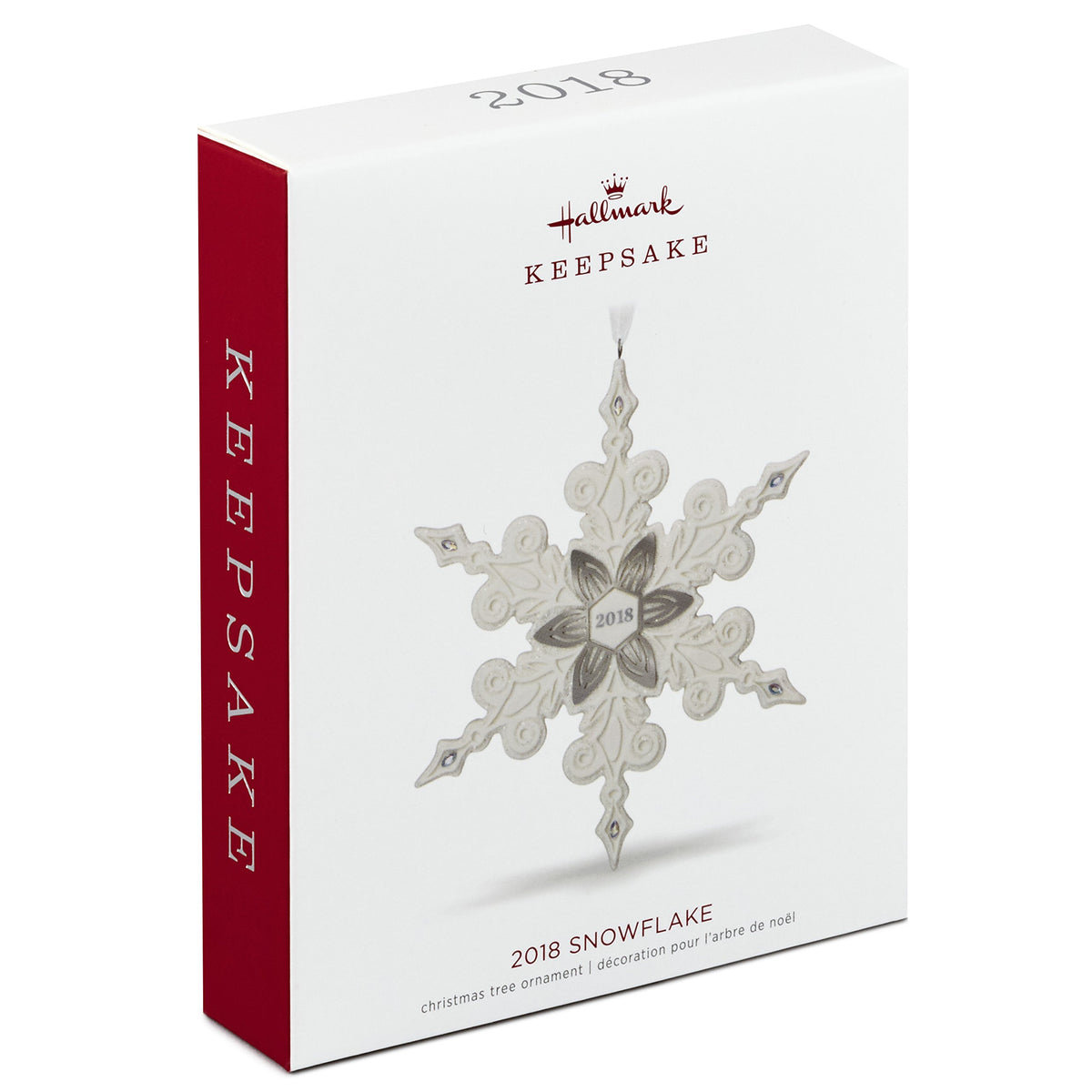 Porcelain Snowflake Christmas Ornament M307