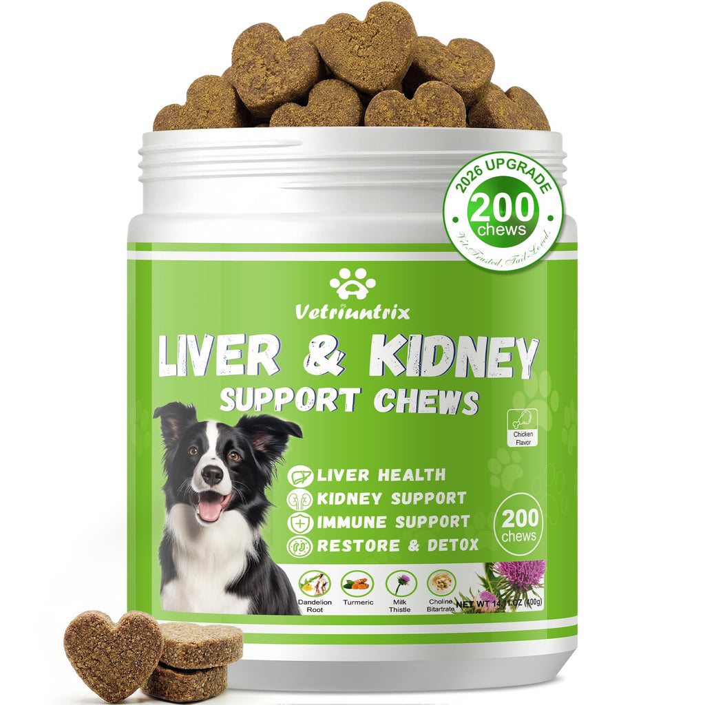 Dog Liver Support Supplement, Milk Thistle 200ct N797